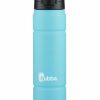 Coleman Bubba Stainless Steel Trailblazer Rubberized Water Bottle With Straw, 24 Oz., Pool Blue Tailgate Must-Haves