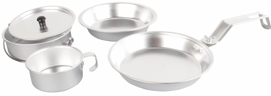 Coleman 5-Piece Aluminum Mess Kit Kitchen Essentials