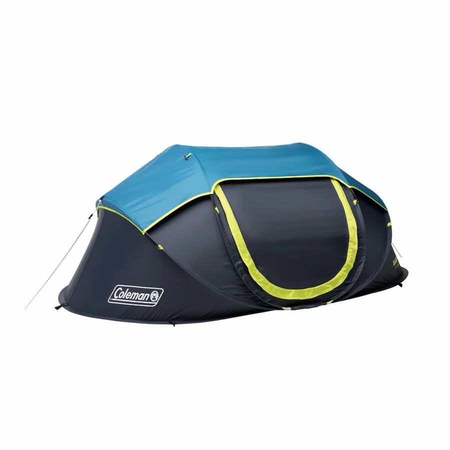 Coleman 2-Person Camp Burst Pop-Up Tent With Dark Room Technology Dome Tents