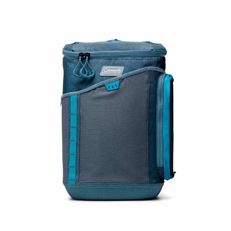 Coleman Sportflex 30-Can Soft Cooler Backpack, Ocean Large Coolers