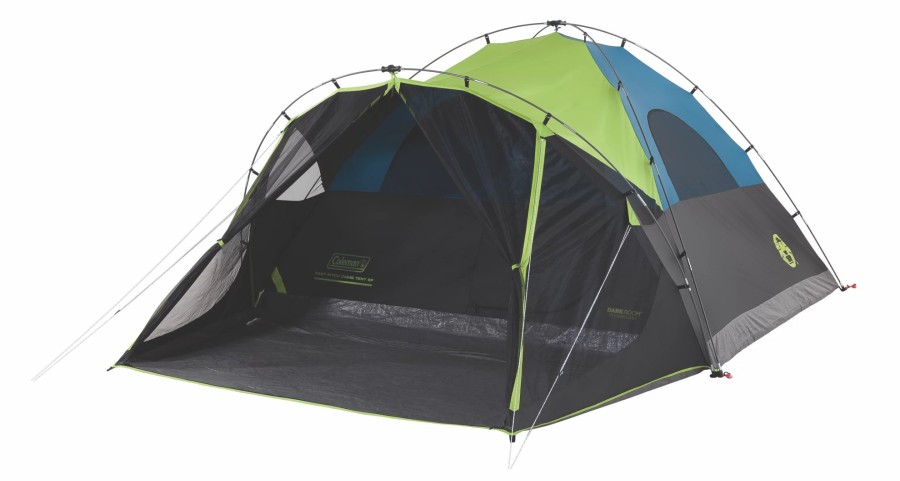 Coleman 6-Person Carlsbad Dark Room Dome Camping Tent With Screen Room Dome Tents