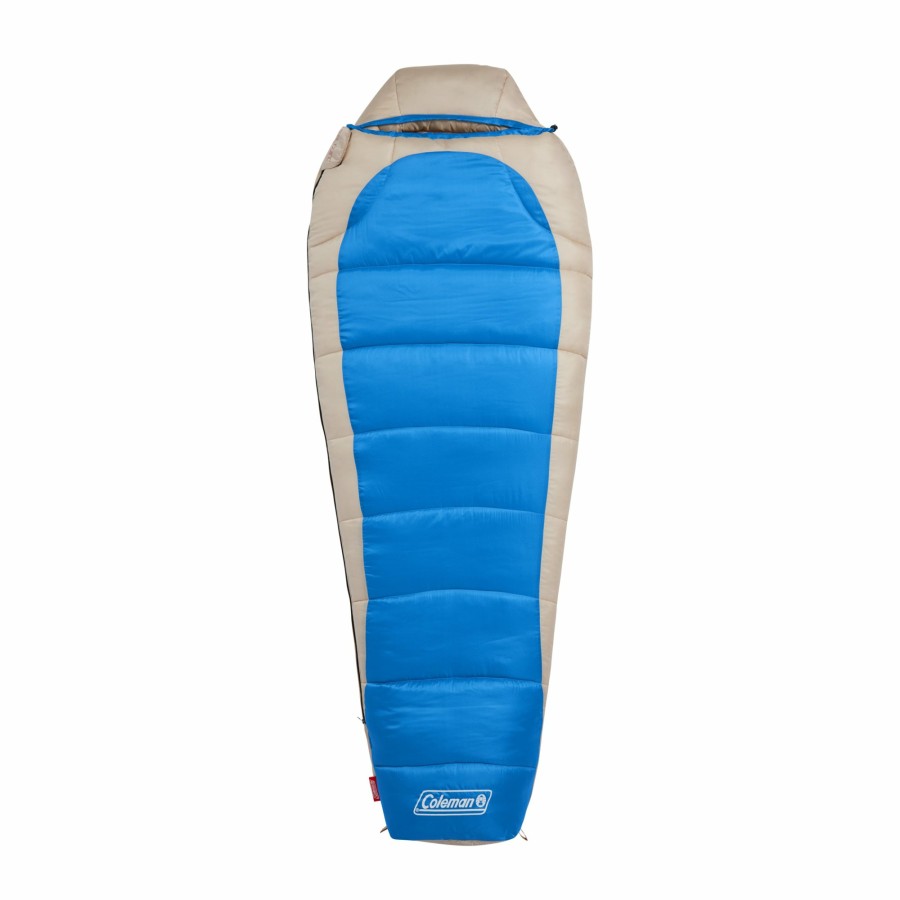 Coleman Silverton 0 Big And Tall Mummy Sleeping Bag, Blue Mummy