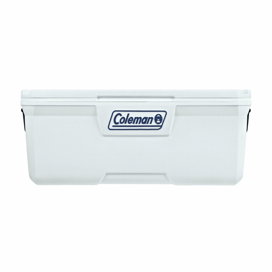 Coleman 316 Series 150-Quart Marine Hard Cooler On The Sidelines