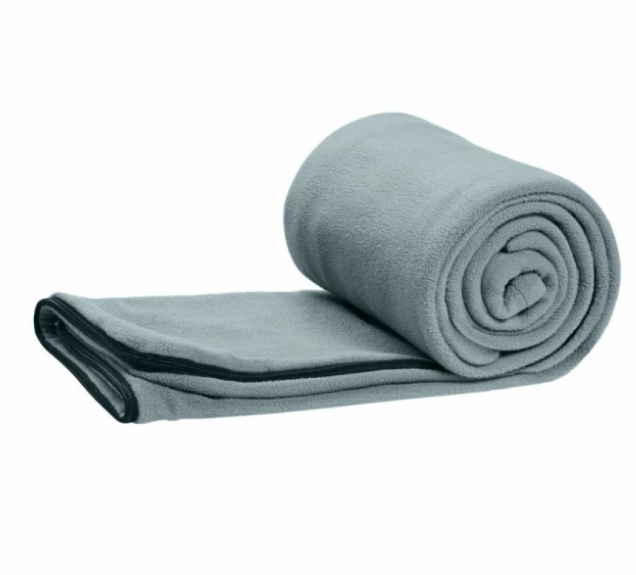 Coleman Stratus 50°F Fleece Sleeping Bag, Gray Emergency Prep