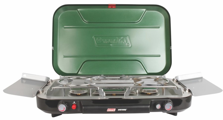 Coleman Even-Temp Propane Gas Camping Stove, 3-Burner Multi Burner