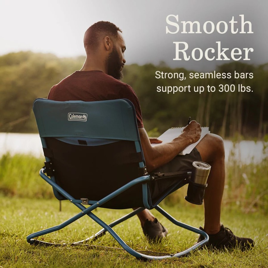 Coleman Cross Rocker Outdoor Rocking Chair On The Sidelines