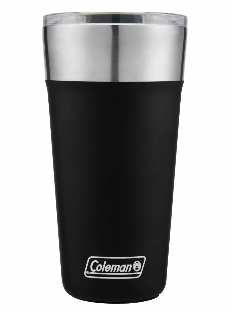 Coleman 20Oz. Brew Stainless Steel Insulated Tumbler, Black Tailgate Must-Haves