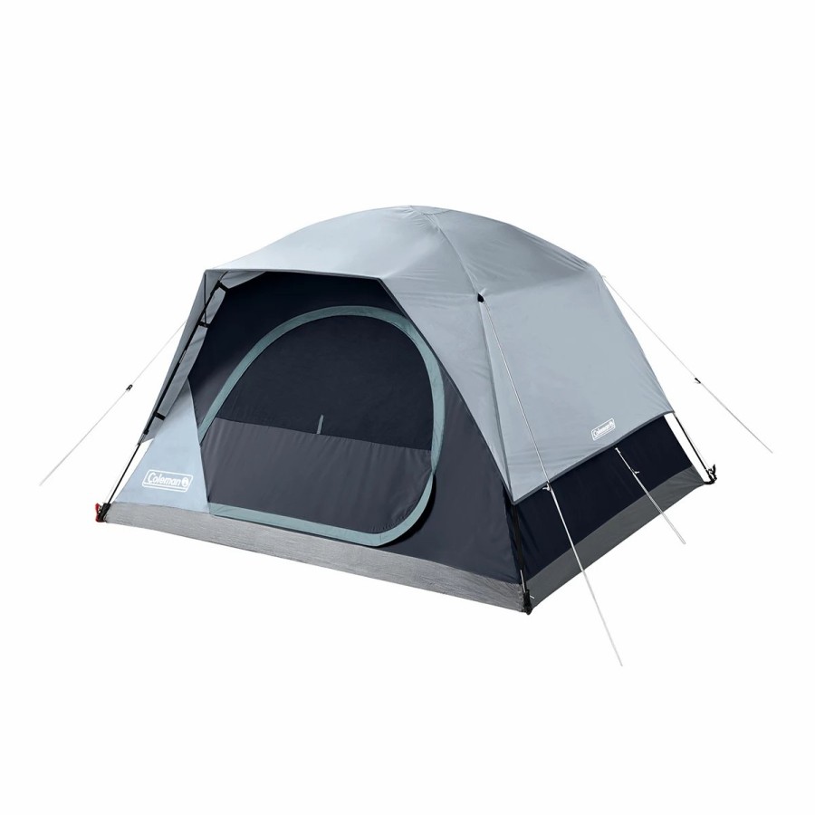 Coleman Skydome 4-Person Camping Tent With Led Lighting Dome Tents