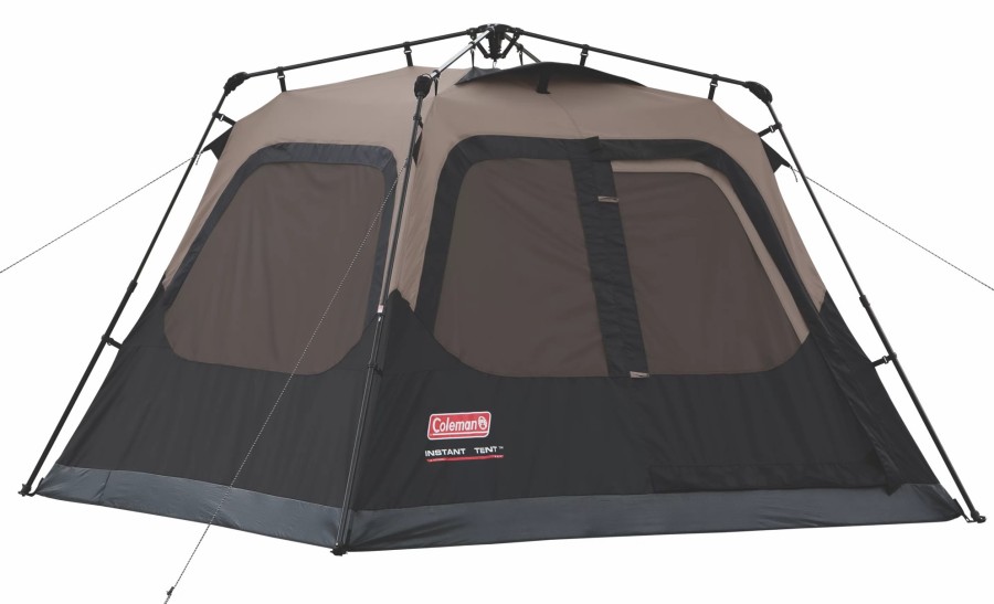 Coleman 4-Person Cabin Camping Tent With Instant Setup Cabin Tents