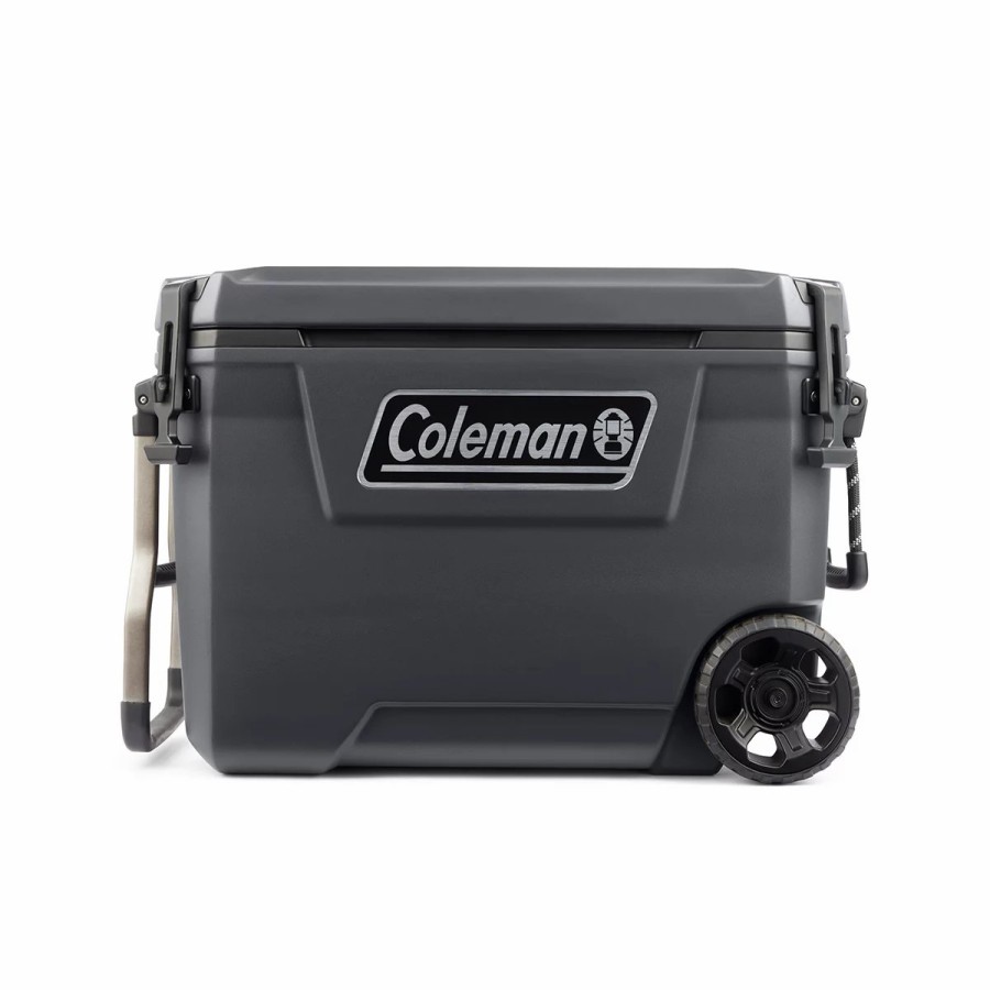 Coleman Convoy Series 65-Quart Cooler With Wheels On The Sidelines