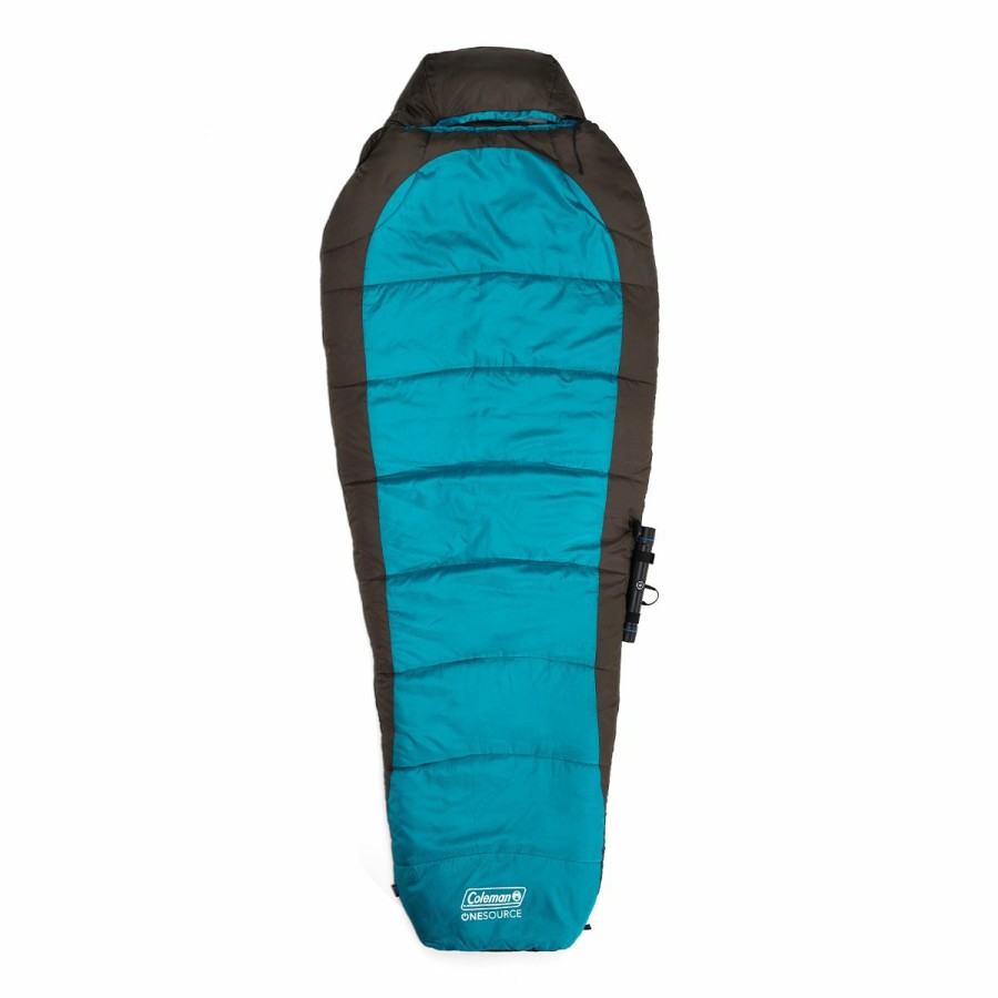 Coleman Onesource Heated Sleeping Bag & Rechargeable Battery Contour & Hybrid