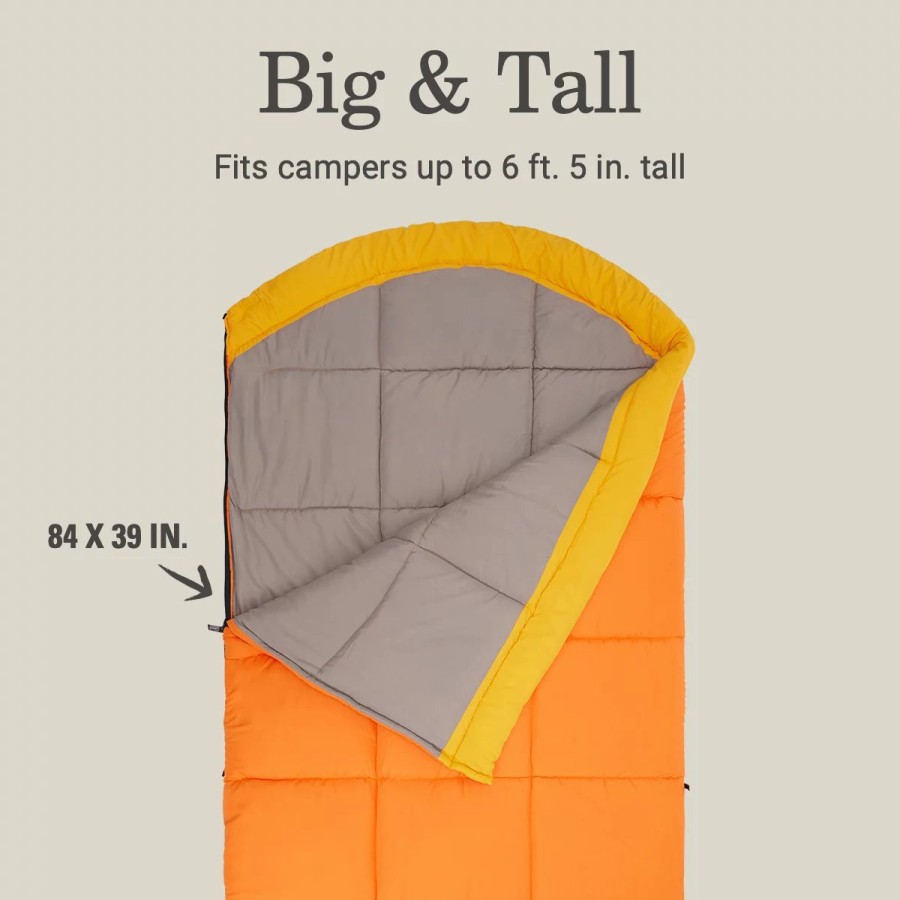 Coleman Arch Bay 15°F Big & Tall Sleeping Bag Rectangle