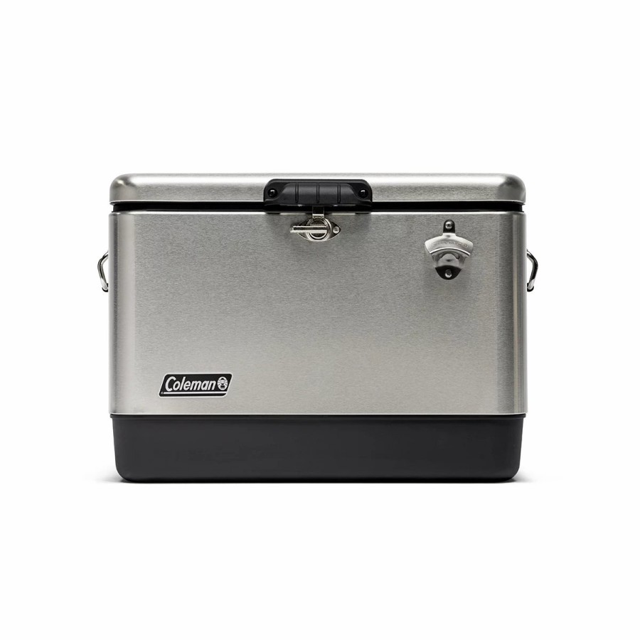 Coleman Reunion 54-Quart Steel Belted® Stainless Steel Cooler On The Sidelines