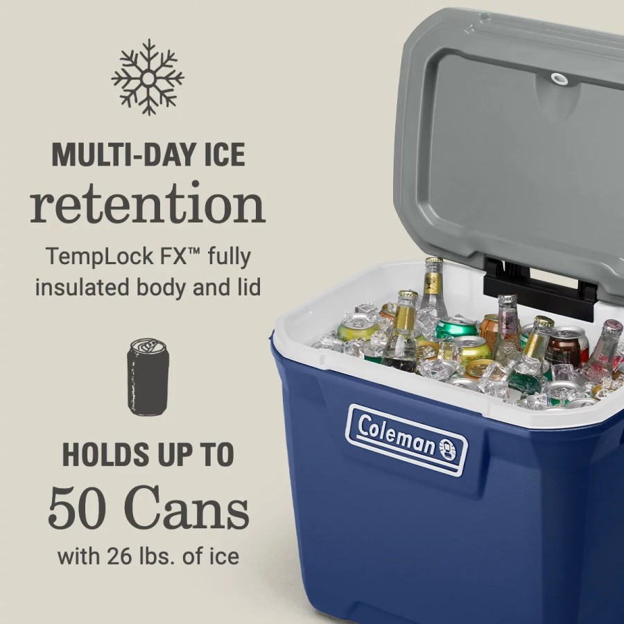 Coleman 316 Series 65-Quart Wheeled Cooler On The Sidelines