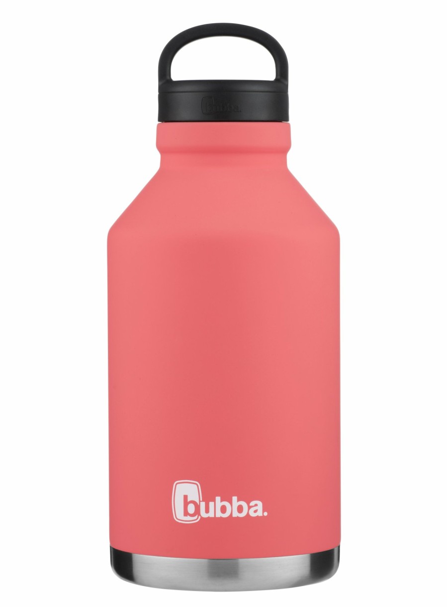 Coleman Bubba Vacuum-Insulated Stainless Steel Rubberized Growler, 64 Oz., Electric Berry Tailgate Must-Haves