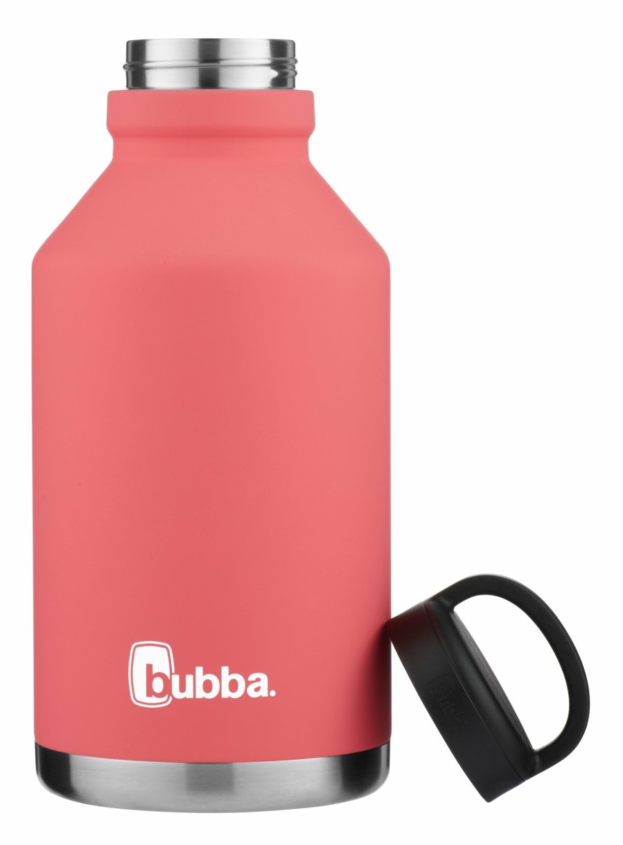 Coleman Bubba Vacuum-Insulated Stainless Steel Rubberized Growler, 64 Oz., Electric Berry Tailgate Must-Haves