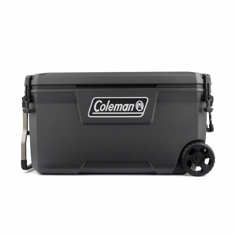 Coleman Convoy Series 100-Quart Cooler With Wheels On The Sidelines