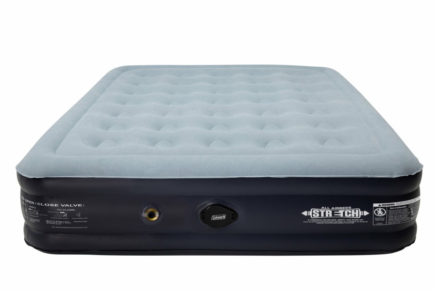 Coleman Supportrest Double-High Airbed With Built-In Rechargeable Pump Queen Emergency Prep