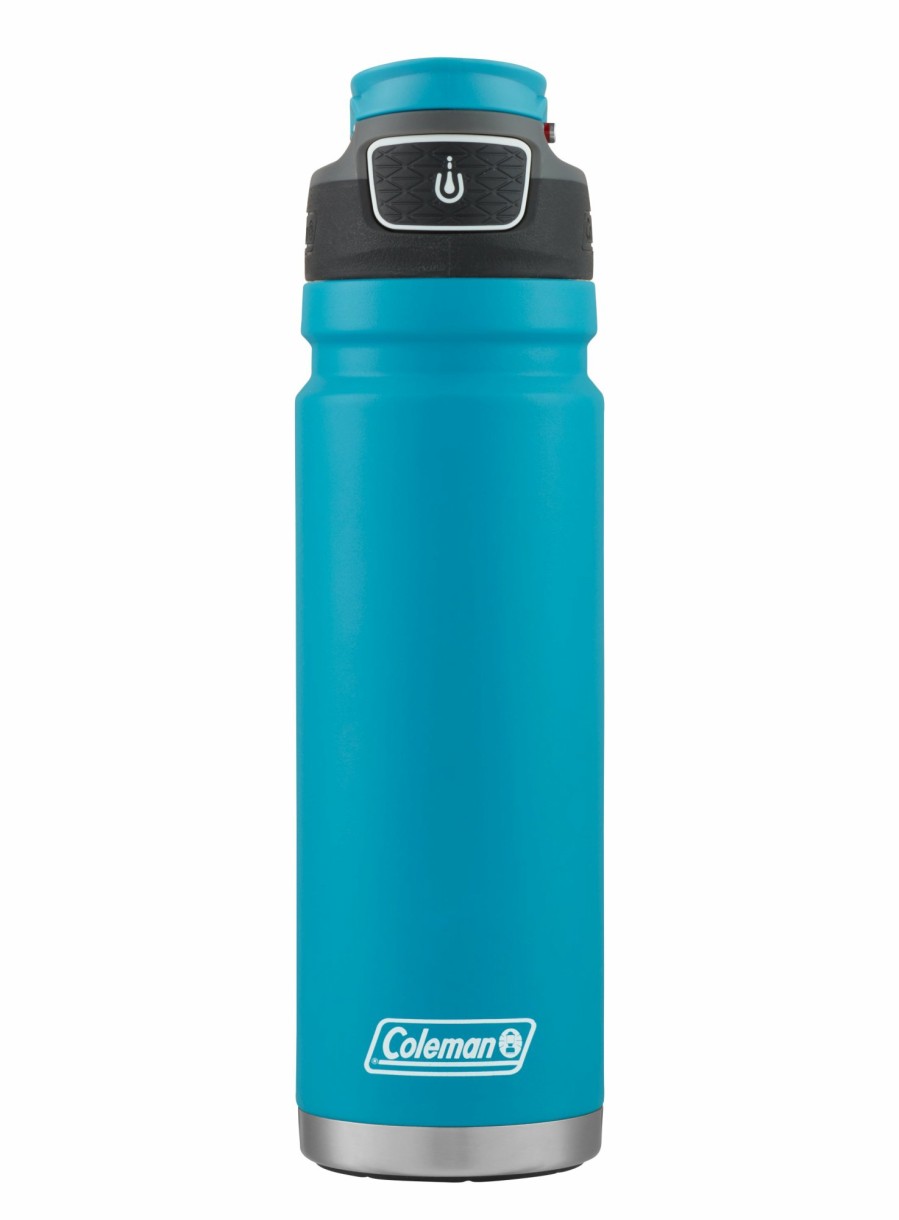 Coleman Freeflow Autoseal® 24 Oz Stainless Steel Water Bottle, Caribbean Sea Tailgate Must-Haves