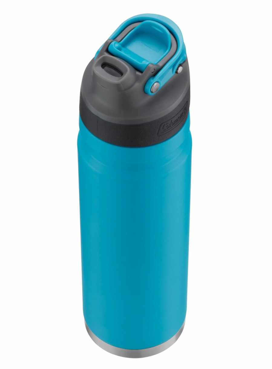 Coleman Freeflow Autoseal® 24 Oz Stainless Steel Water Bottle, Caribbean Sea Tailgate Must-Haves