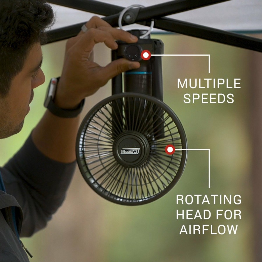 Coleman Onesource Multi-Speed Fan & Rechargeable Battery Backyard Entertaining