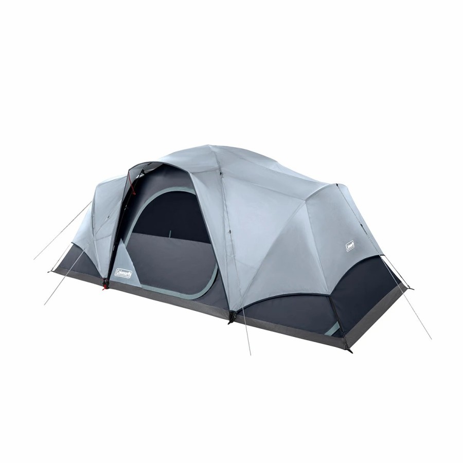 Coleman Skydome Xl 8-Person Camping Tent With Led Lighting Dome Tents