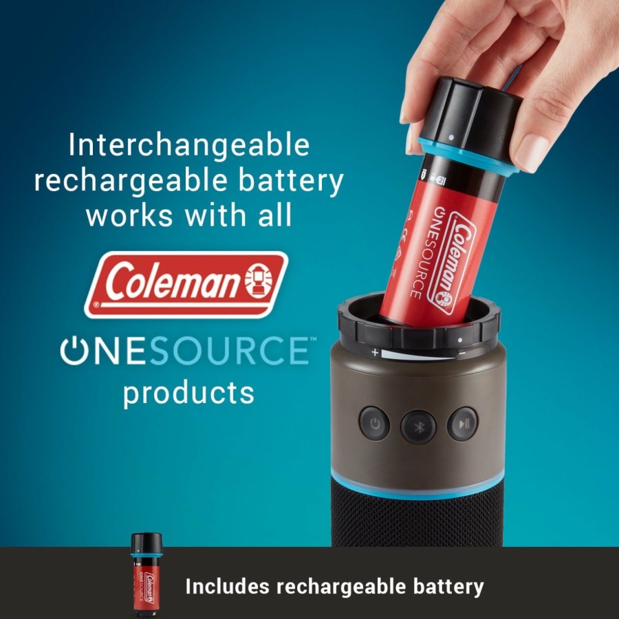 Coleman Onesource Bluetooth® Wireless Speaker & Rechargeable Battery Backyard Entertaining