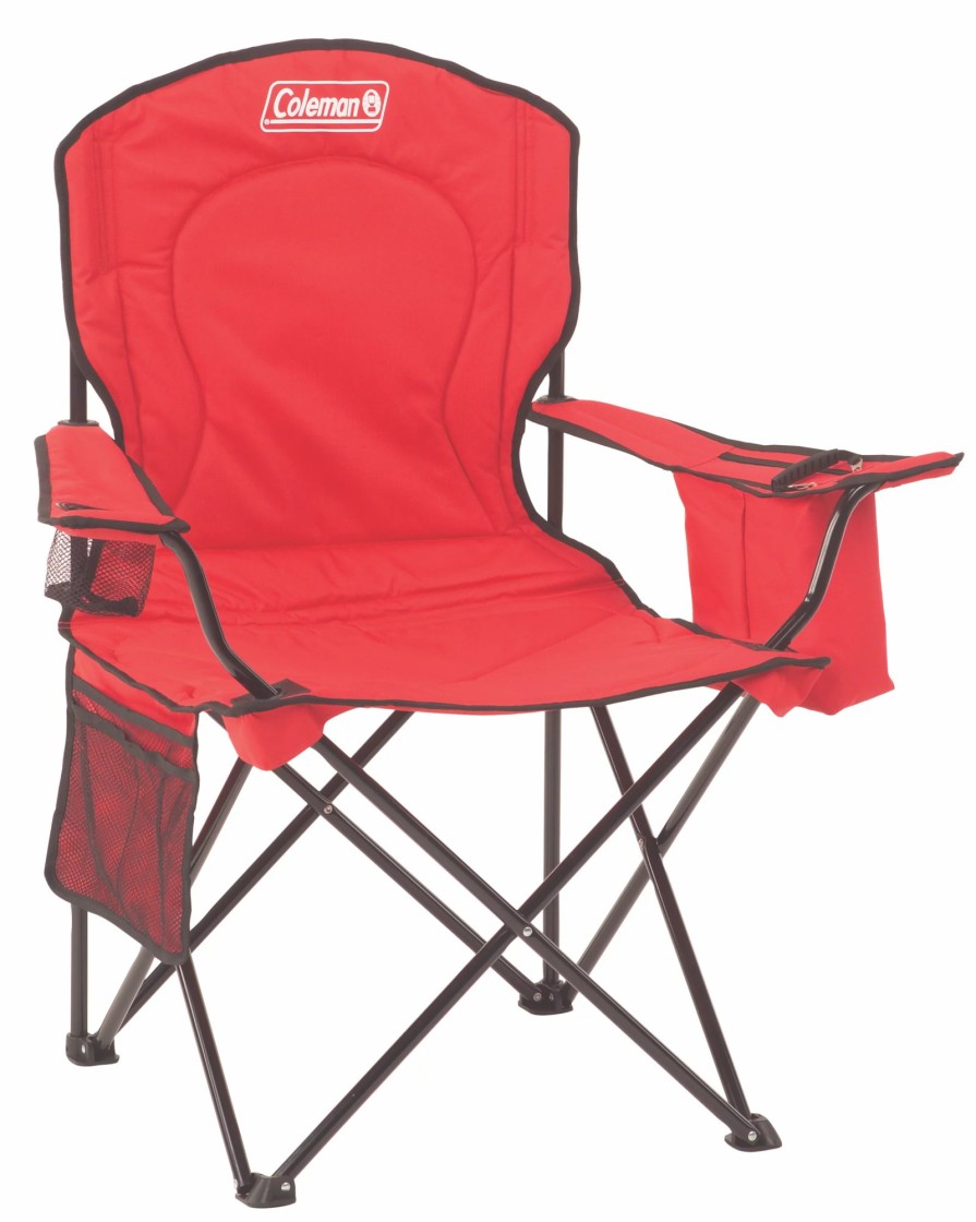 Coleman Cooler Quad Chair On The Sidelines