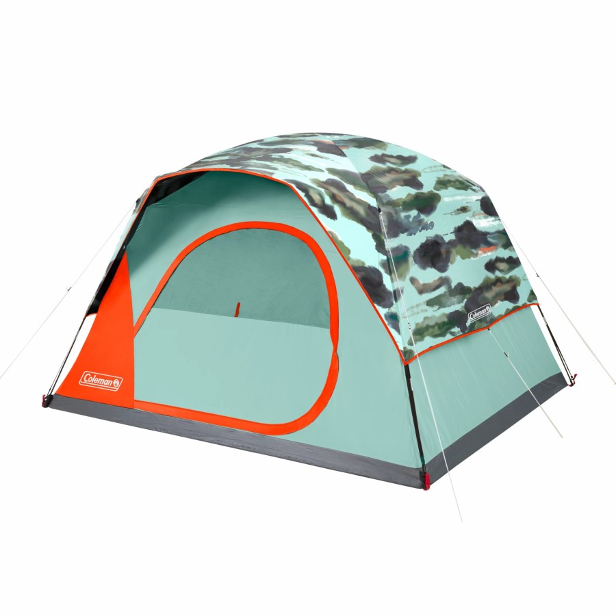 Coleman Skydome 6-Person Watercolor Series Camping Tent Dome Tents