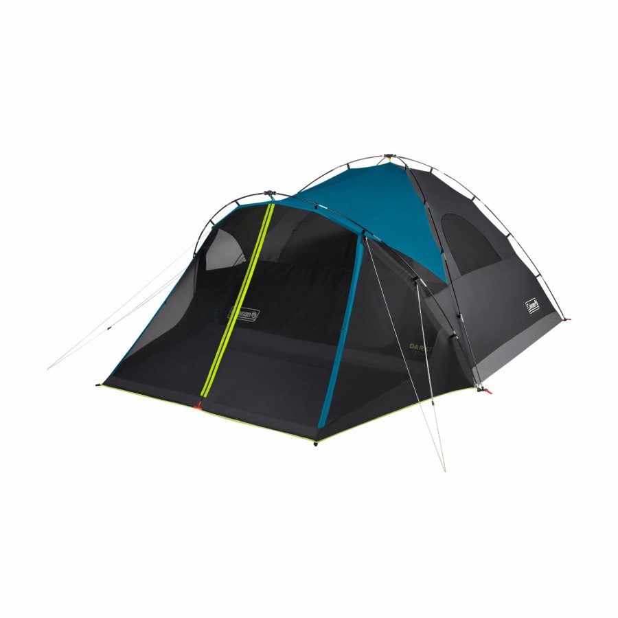 Coleman 6-Person Carlsbad Dark Room Dome Camping Tent With Screen Room Dome Tents