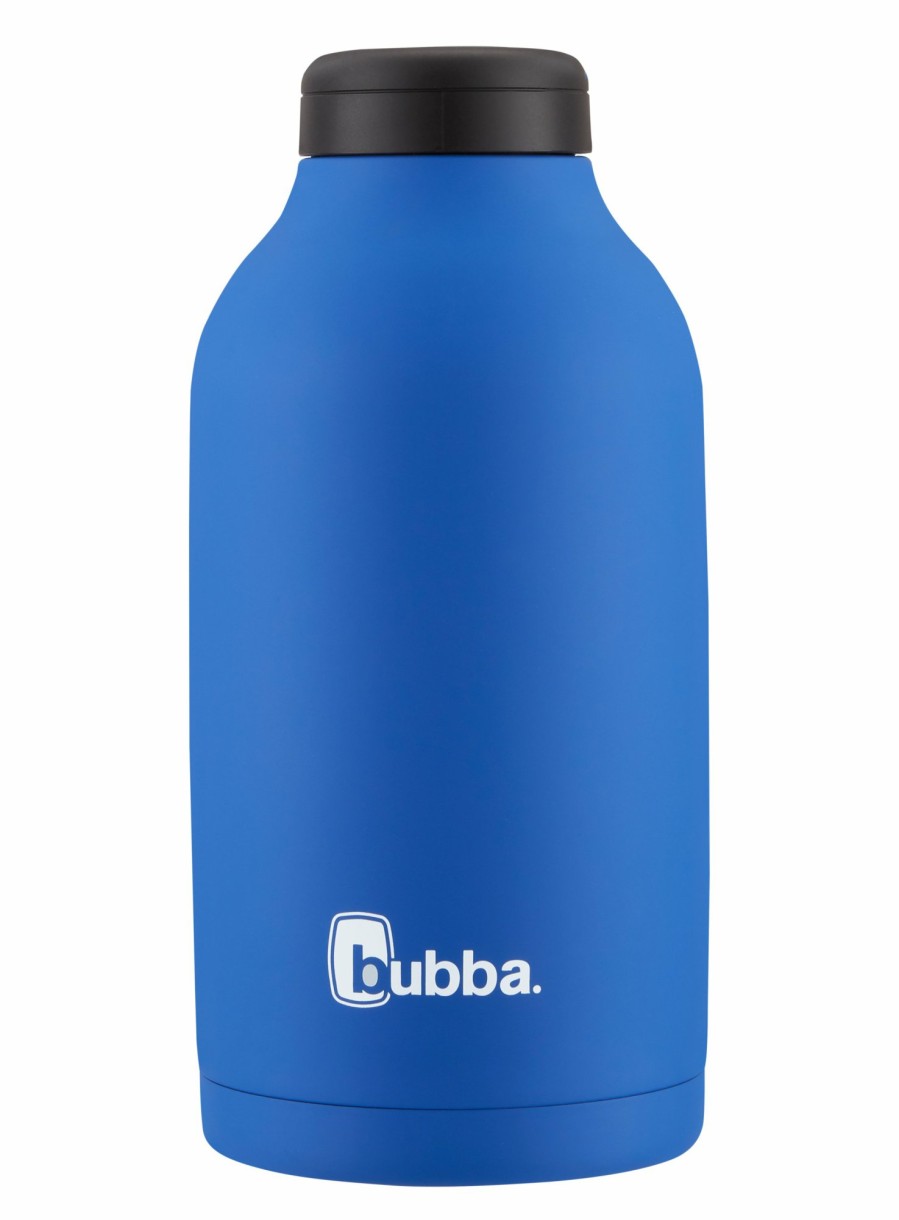 Coleman Bubba Radiant Stainless Steel Simple-Lid Rubberized Water Bottle, 64 Oz, Cobalt Tailgate Must-Haves