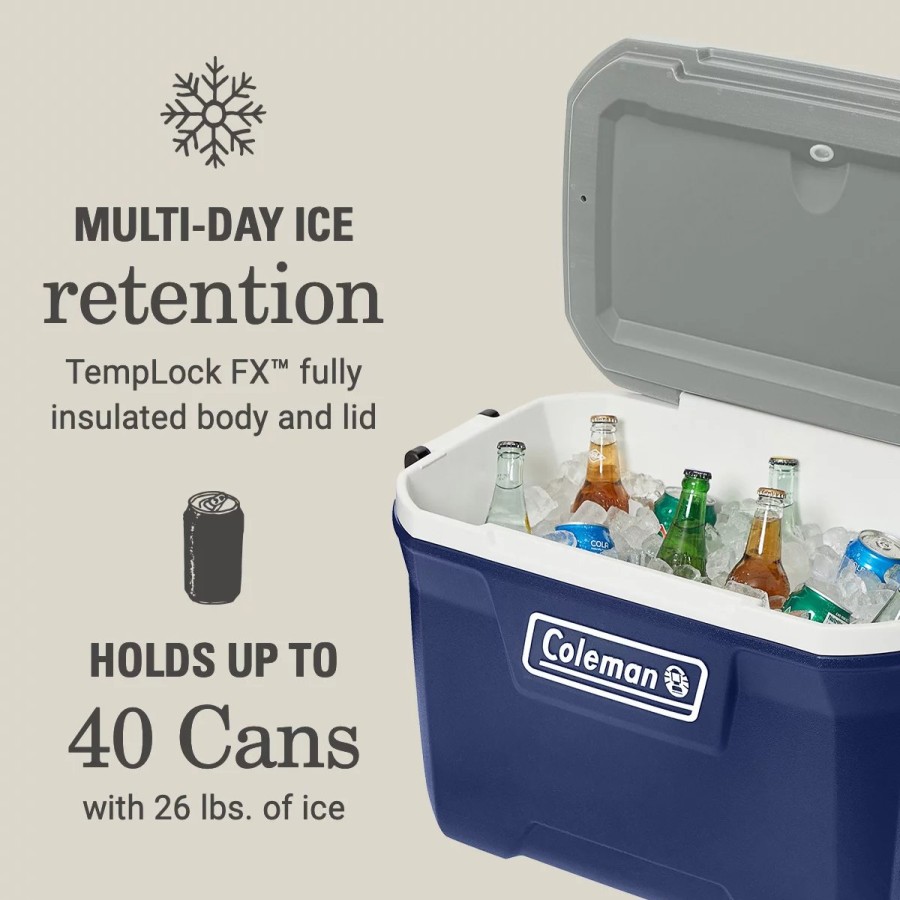 Coleman 316 Series 52-Quart Hard Cooler On The Sidelines